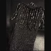 Original niche handmade tassel crystal socks