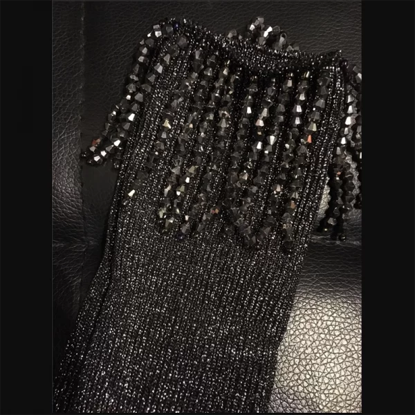 Original niche handmade tassel crystal socks