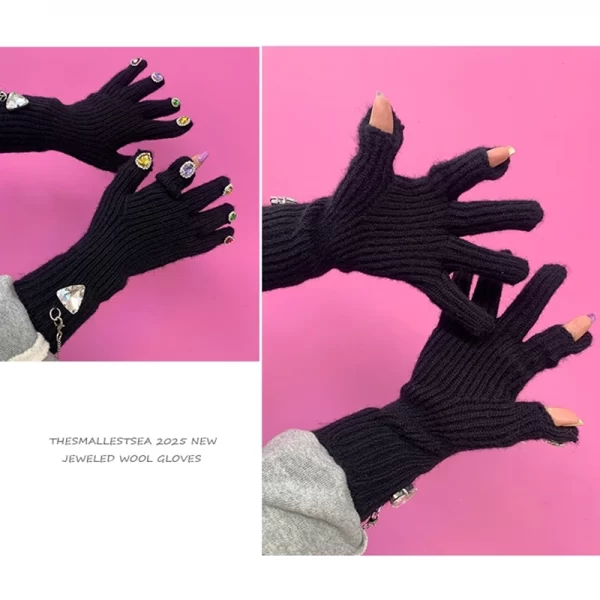 Touchscreen Thanos Diamond Wool Gloves