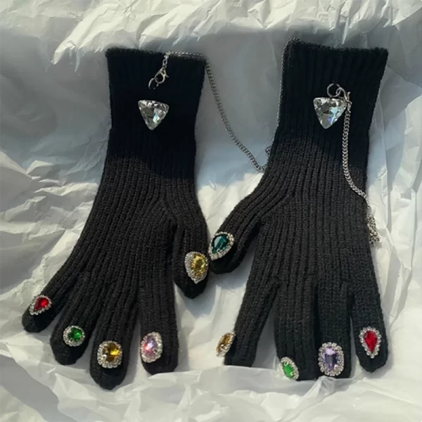Touchscreen Thanos Diamond Wool Gloves