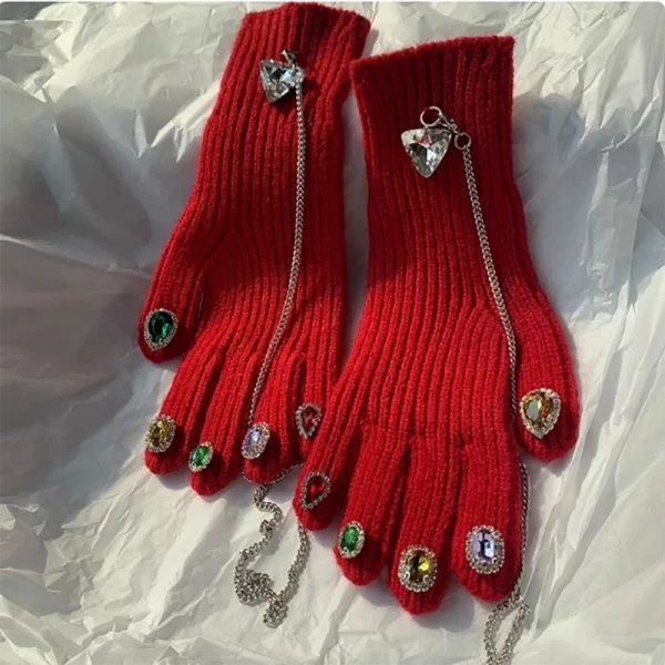 Touchscreen Thanos Diamond Wool Gloves