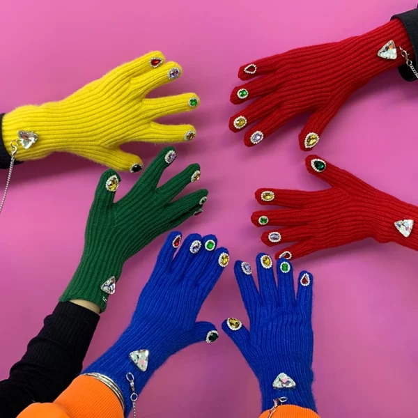 Touchscreen Thanos Diamond Wool Gloves