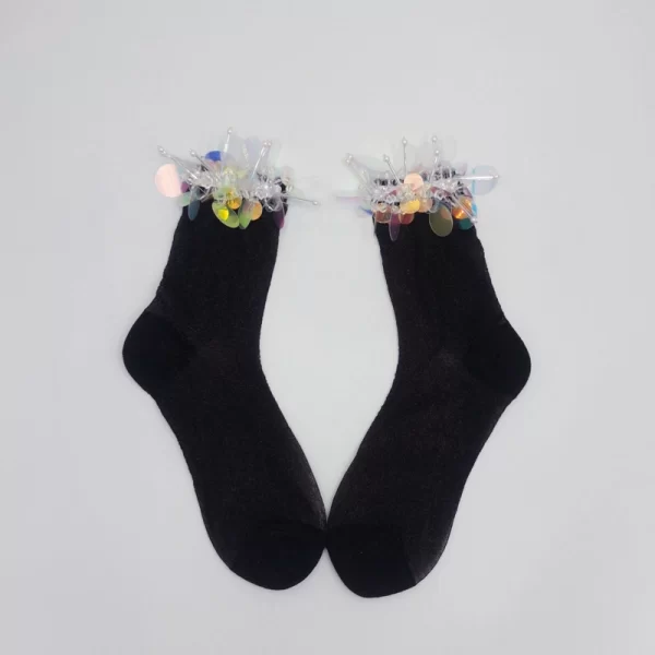 Handmade sequined beaded stockings