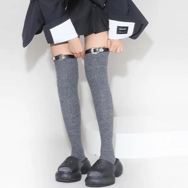 Punk Girl Over-the-Knee Wool Socks