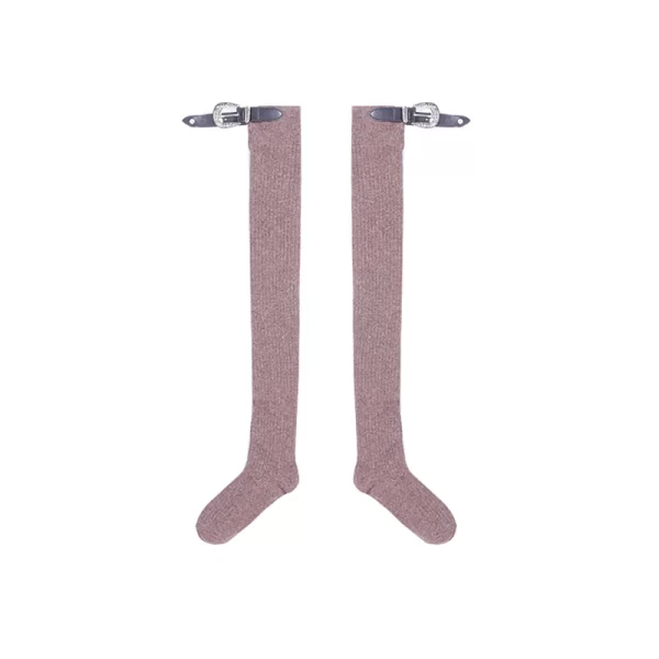 Punk Girl Over-the-Knee Wool Socks