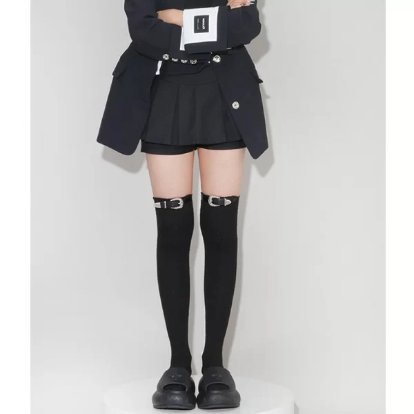 Punk Girl Over-the-Knee Wool Socks