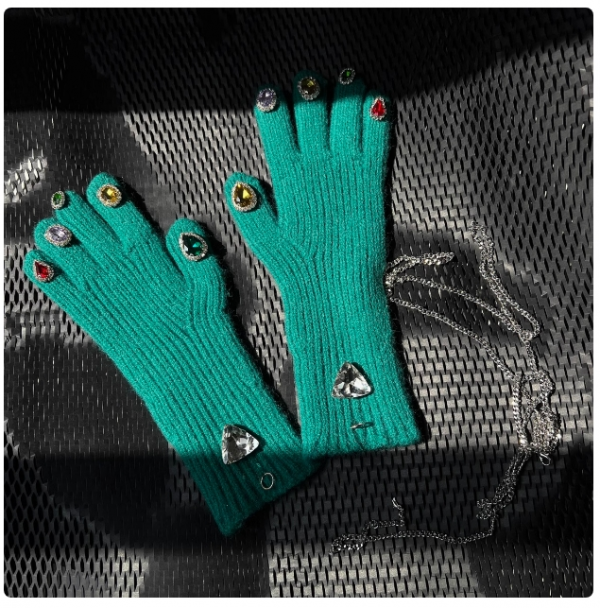 Touchscreen Thanos Diamond Wool Gloves